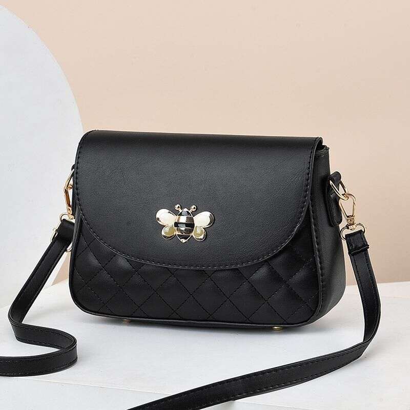 Ins Crossbody Soft Leather Small Round Fashion Simple New Women's Shoulder Bag Trendy Korean Version Fresh Style