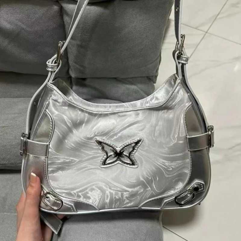 Butterfly Pu Leather Shoulder Bag American Handbag Armpit Bag Storage Bag Tote Womens Bags Purse Tote Bags Purse Y250819