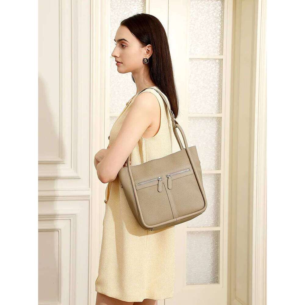 Designer Bags New Designer Bags For Women Genuine Leather Shoulder Casual Satchel Purses Large Capacity Commuting Bucket Crossbody Bag Luxury Bag