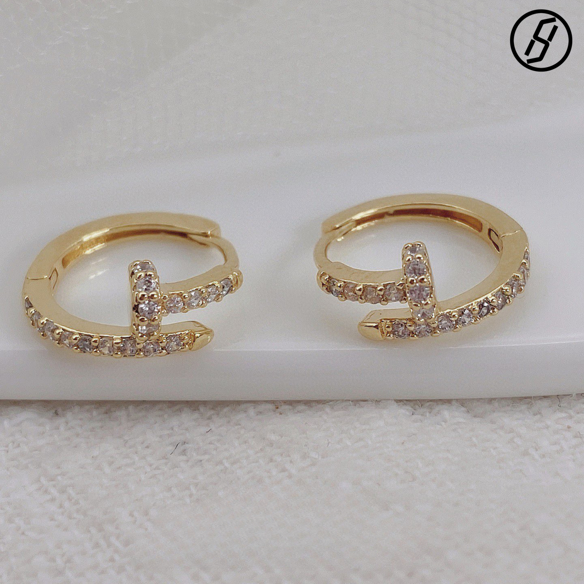 High-quality Craft Nail Earrings High-quality Original Jewelry Designer Female Nail Earrings Wholesale