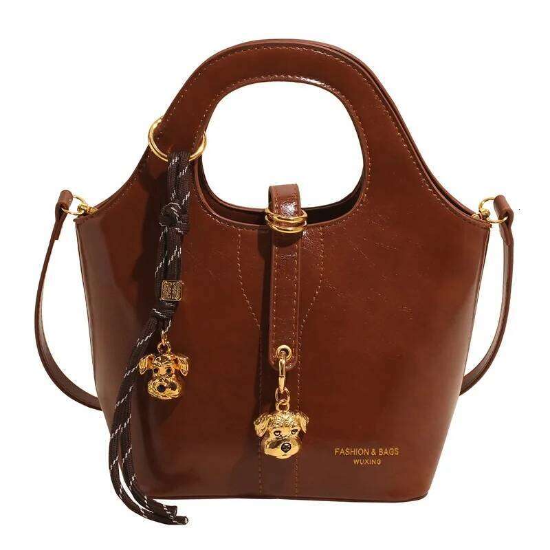 New Fashionable Handbag With Niche Design High End Water Bucket Bag Women S Korean Version Single Shoulder Crossbody Bag