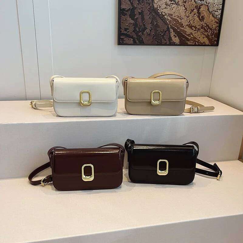 Vintage Square Bag Retro Chic Shoulder Purse Minimalist Crossbody Handbag For Women