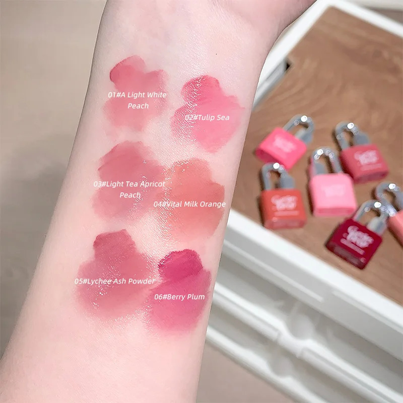 Gege Bear Lockheart Sweet Color WaterGloss Lip GlossVibrant Colors Easy to Apply with NonLongLasting Hydration 250809