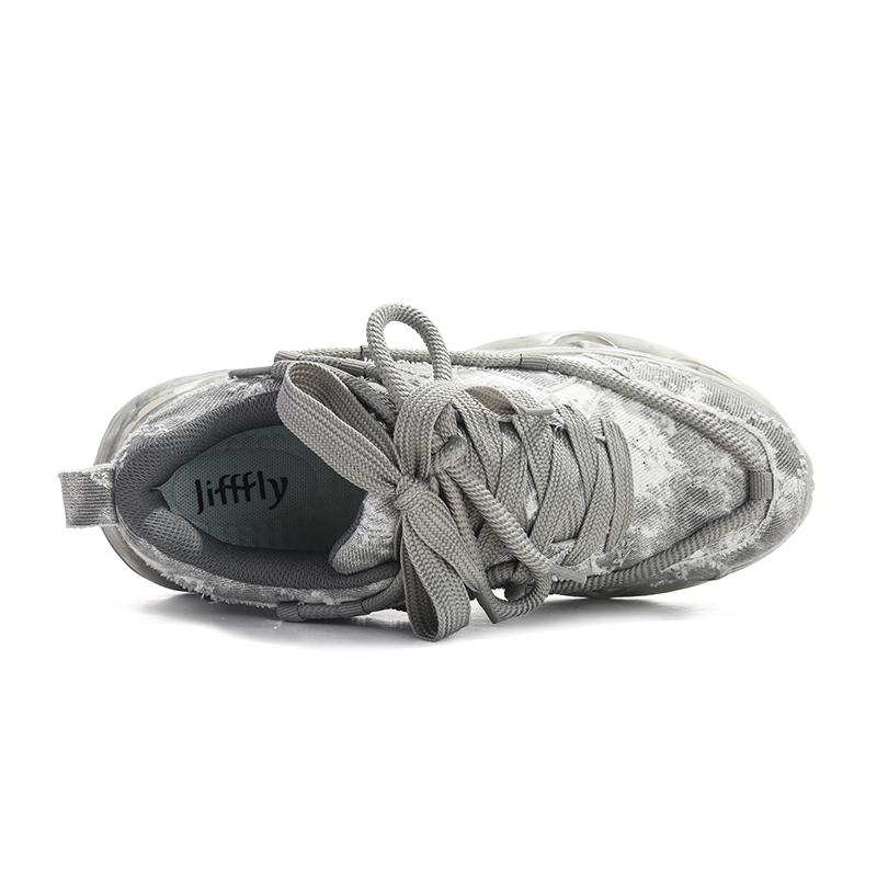 JiffFly Dad Sneakers for Men - Fall/Winter Retro Stylized Vintage Couple Shoes with Thick Sole