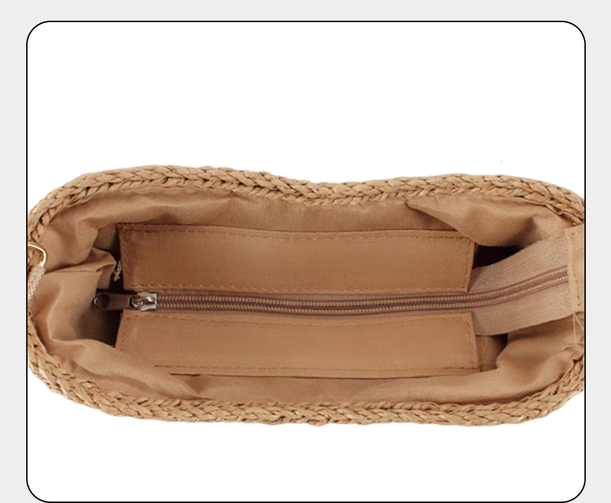 Autumn New Women s Shoulder Bag New Women s Woven Straw Bucket Bag Niche Chain Design Handbag Autumn New Designer Bag New Women s Crossbody Bag