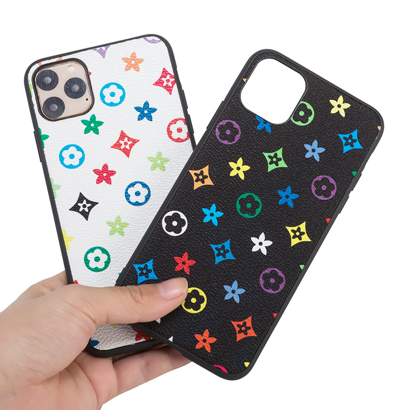 Luxury Designer Phone Cases For iPhone 17 Pro Max 16 15 Plus 14 13 12 11 XR Samsung S25 S24 S23 S22 Flower Pattern Designers Fashion PU Leather Case M