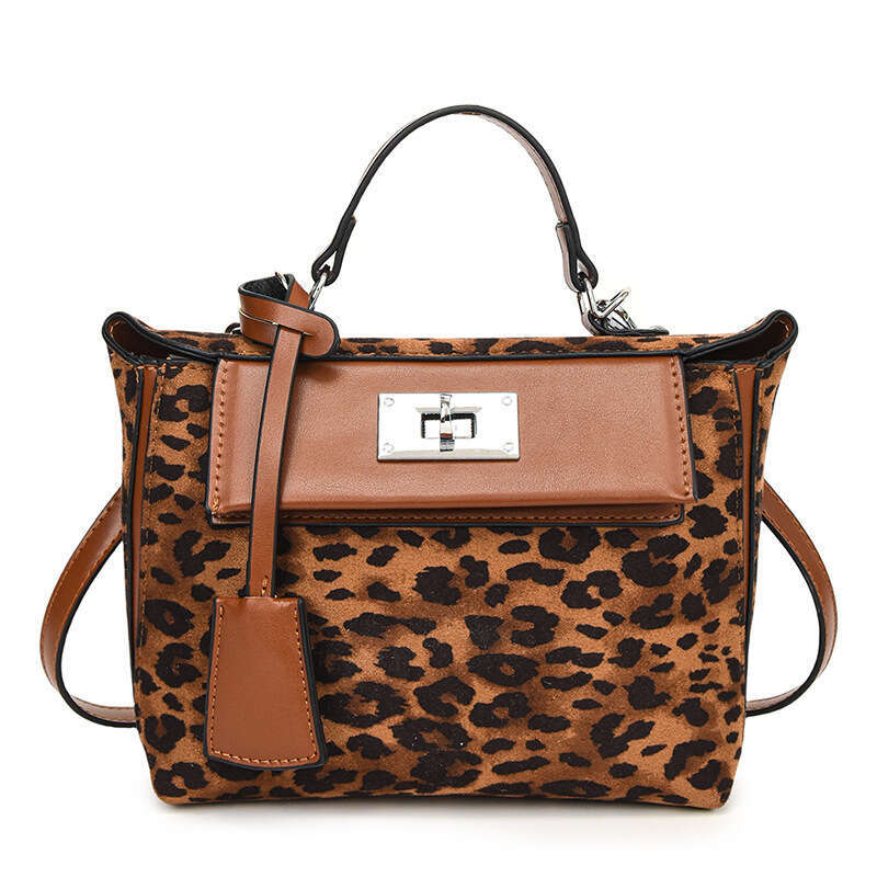 Handbag Women's 2025 Autumn Bags New Fashion Leopard Designer Print Handheld Shoulder Crossbody Bag