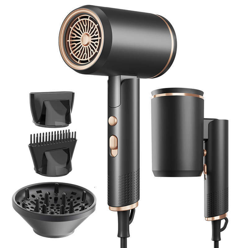 New Hair Dryer For Home Use, Negative Ion Protection, Salon Style, Strong Wind, Hot And Cold Air, Quiet, Foldable