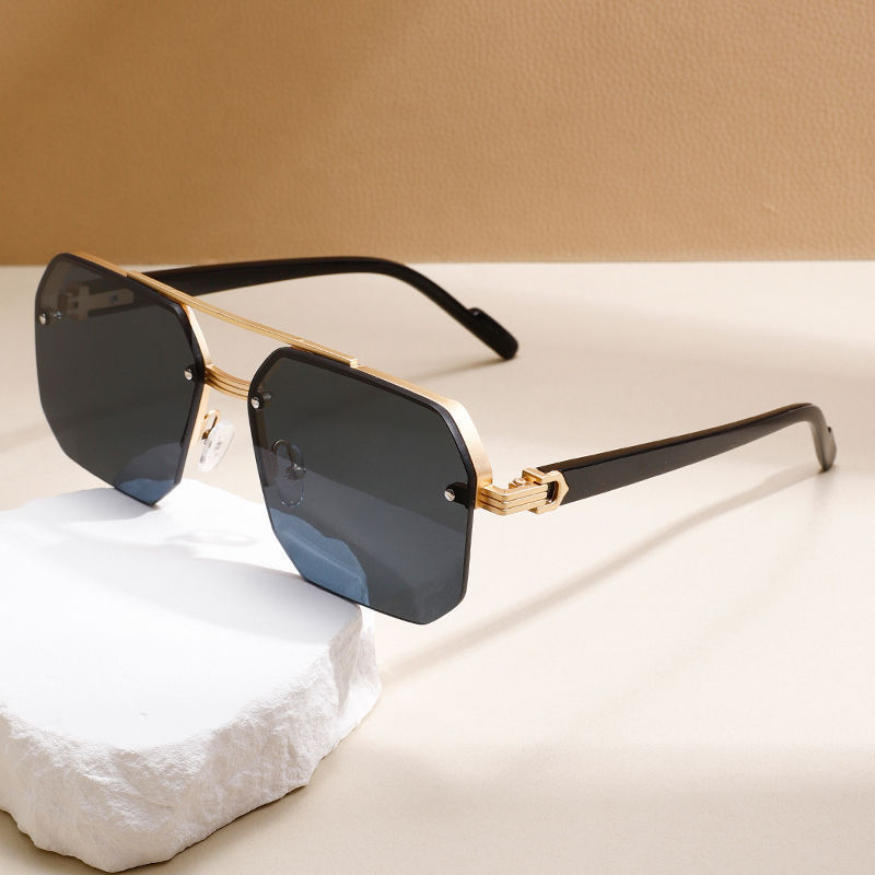 Designer Sunglasses For Men Women Square Sunglasses Big Frame UV400 Protection Sunglasses Luxury Polarized Goggle Pilot Eyewear P30218