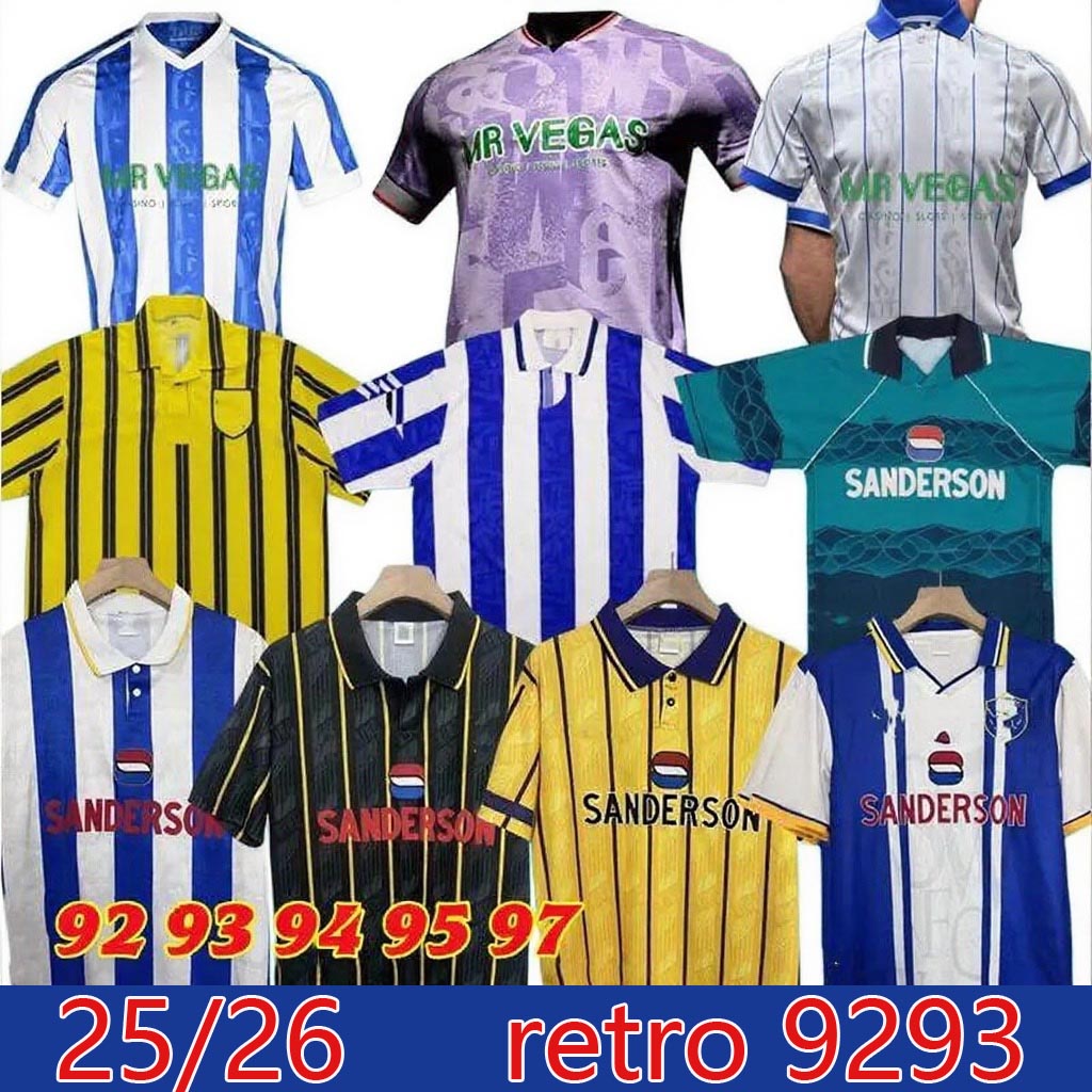 25 26 27 Sheffield Wednesday soccer jerseys 2025 Will Vaulks Callum Paterson Michael Smith BANNAN GARBONE Mallik Wilks kids kit football shirts 93 94 95 retro jersey
