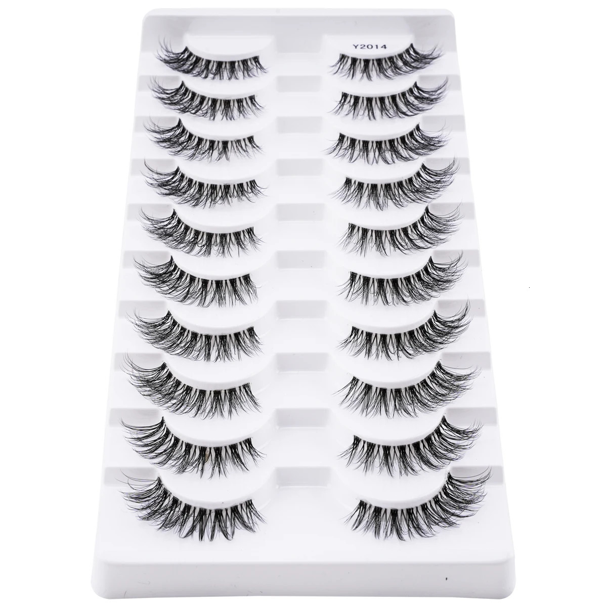 310 pairs Natural Lashes Mink Fluffy False Eyelashes Make up Tools Wispy Half 3D Cat Eye Eyelash s Faux Cils 250811