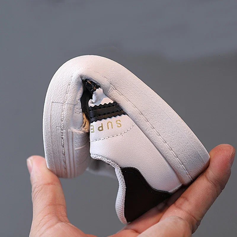 Childrens Sneakers Kids Fashion n White Nonslip Casual Shoes Boys Girls Hook Breathable Toddler Outdoor 250819