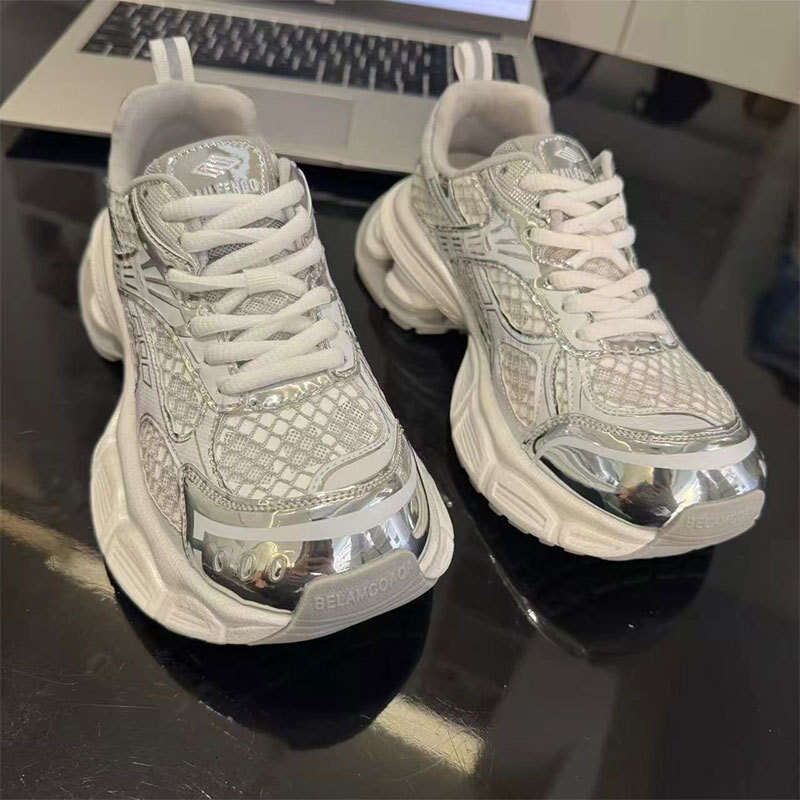 2025 Summer New Trendy Brand Thick-Soled Breathable Ins Dad Shoes for Women Internet Celebrity Super Popular Street Sneakers Trend