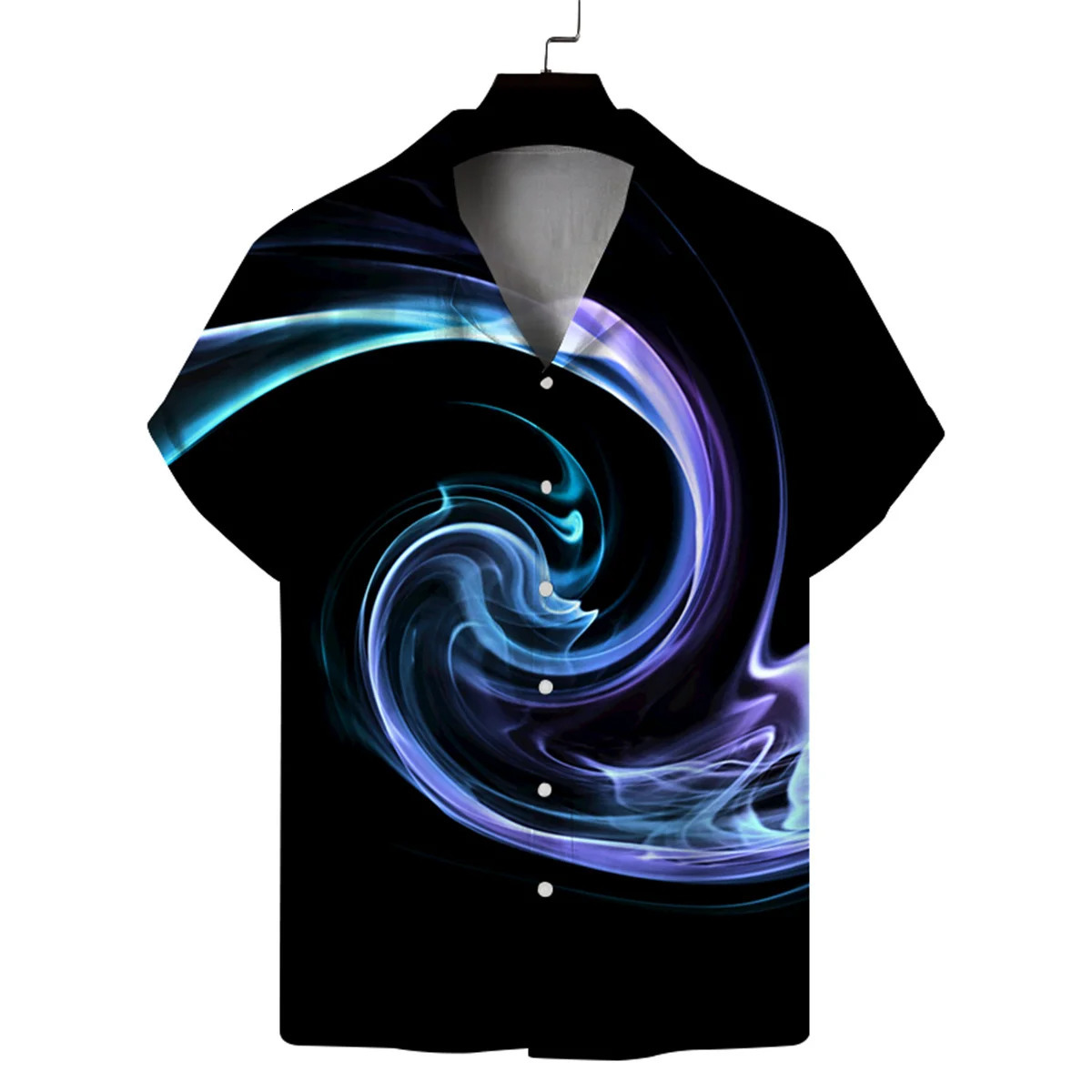 Mens summer Hawaiian casual personalized shortsleeved shirt mens printed fashion Cuban collar beach 250808