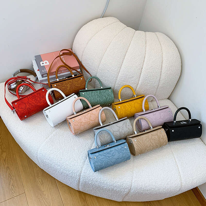 Bags Women's 2025 New Fashion Trend Designer Embossed Handbag Single Shoulder Bags Crossbody Hard Shell Box Bag