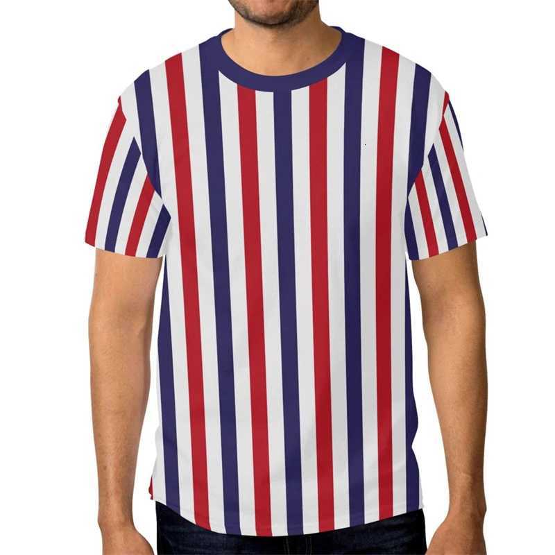 Simple Vertical Stripes Pattern T Shirts For Men Summer Casual Daily Wear 3D Printed T-shirts Loose Breathable Short Sleeve Tees Y250819
