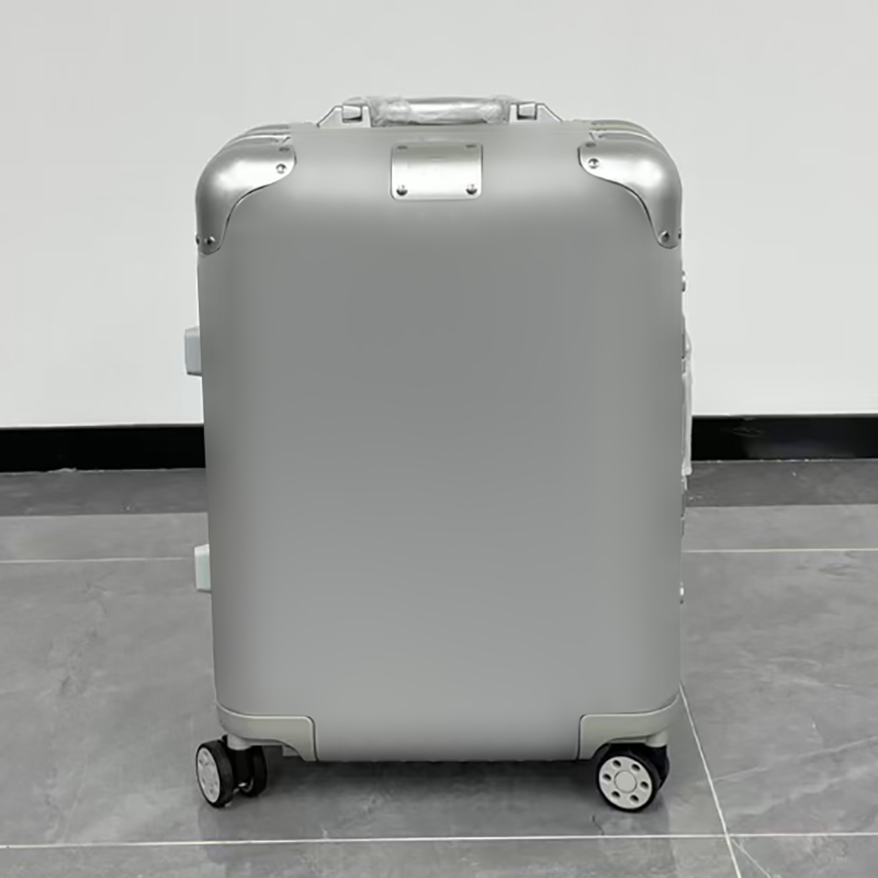 Ri0 Designer Aluminum Suitcase Cabin Trunk Metal Combination luggage Luggage set fashion universal wheel large capacity trolley case boarding box 21-3