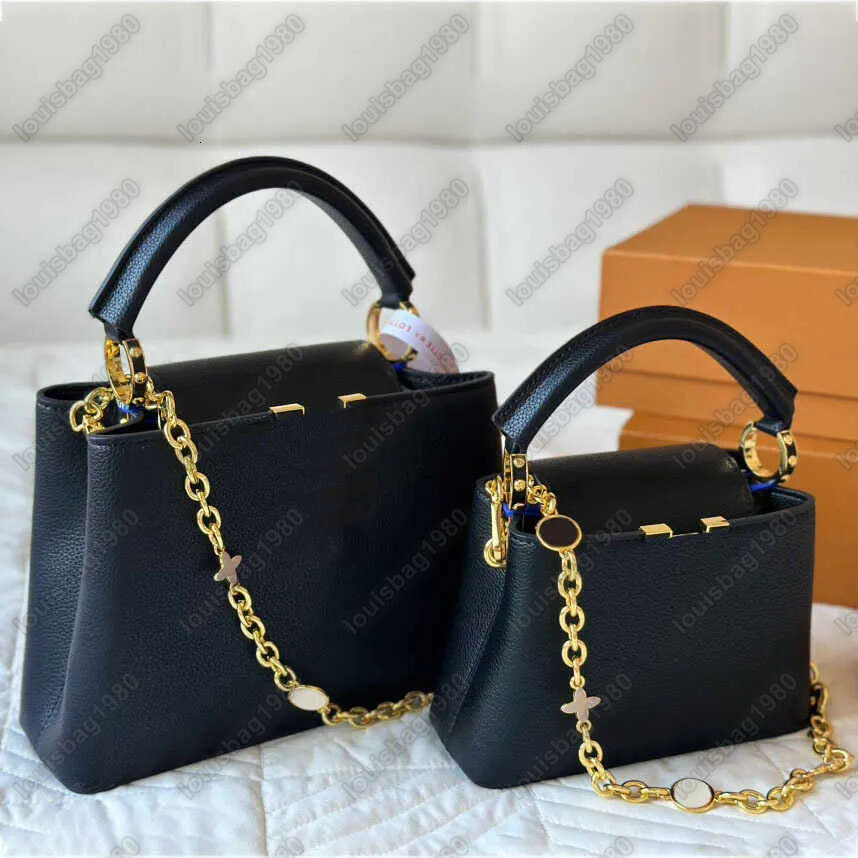 Luxury Designer Cowhide Handbags Purse Tote Bags Women Capucines Bag Gold Hardware Accessories Shoulder Crossbody Bag Wallet