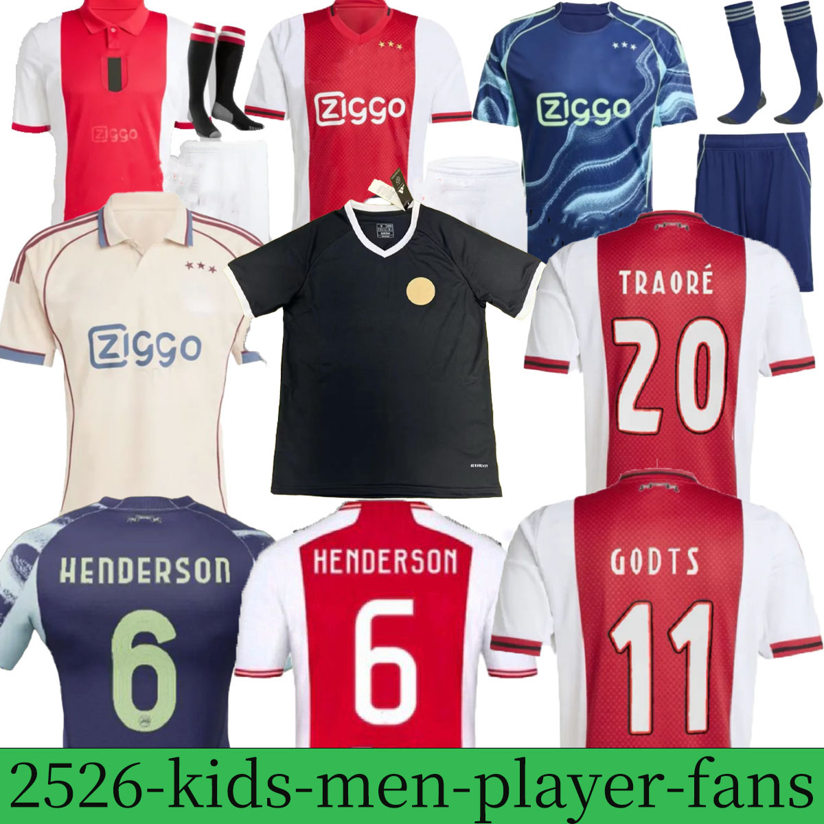 25 26 Ajak jersey125th Anniversary Soccer Jerseys Kids Kit 2025 2026 BERGWIJN Home Away 3rd Fourth Football Shirts ajaax AKPOM TAYLOR CRUYFF BERGHUIS Retro aaa