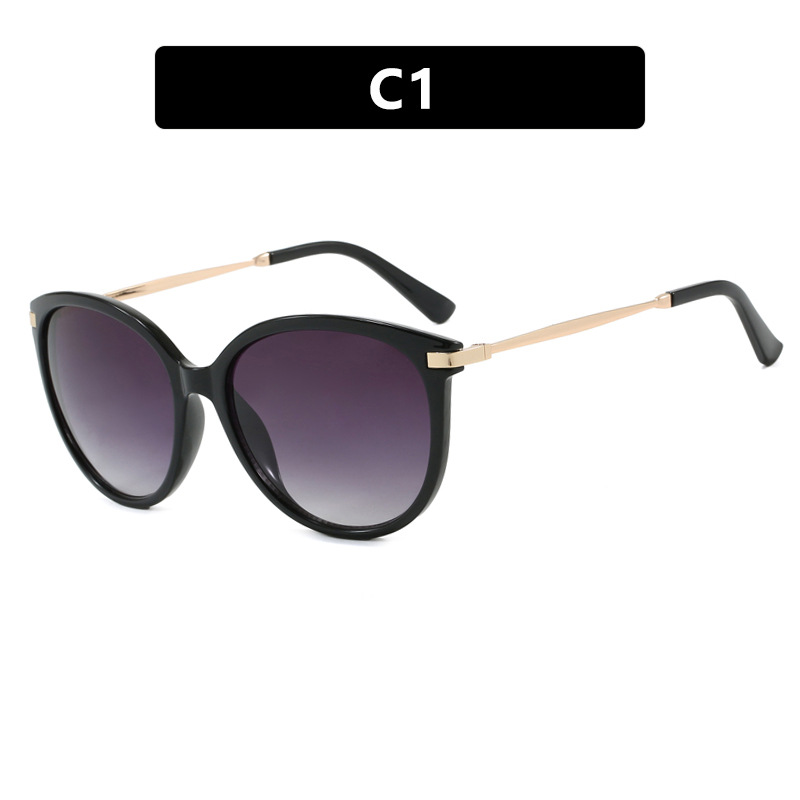 2025 New Arrival Minimalist Cat Eye Over sized Sunglasses for Women Elegant Trendy UV Protective Beach Eye wear European American Style