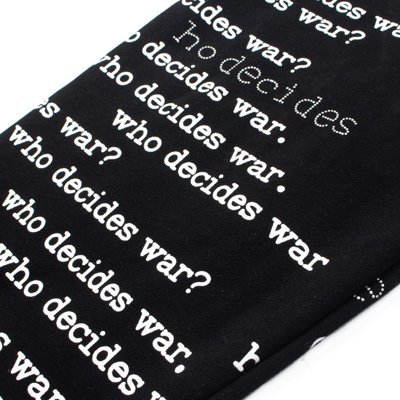 Men's Hoodie Trend Design WDW High Street Personality Letter Black And White Full Print Instagram Hip-hop Retro Hoodie For Both Men And Women