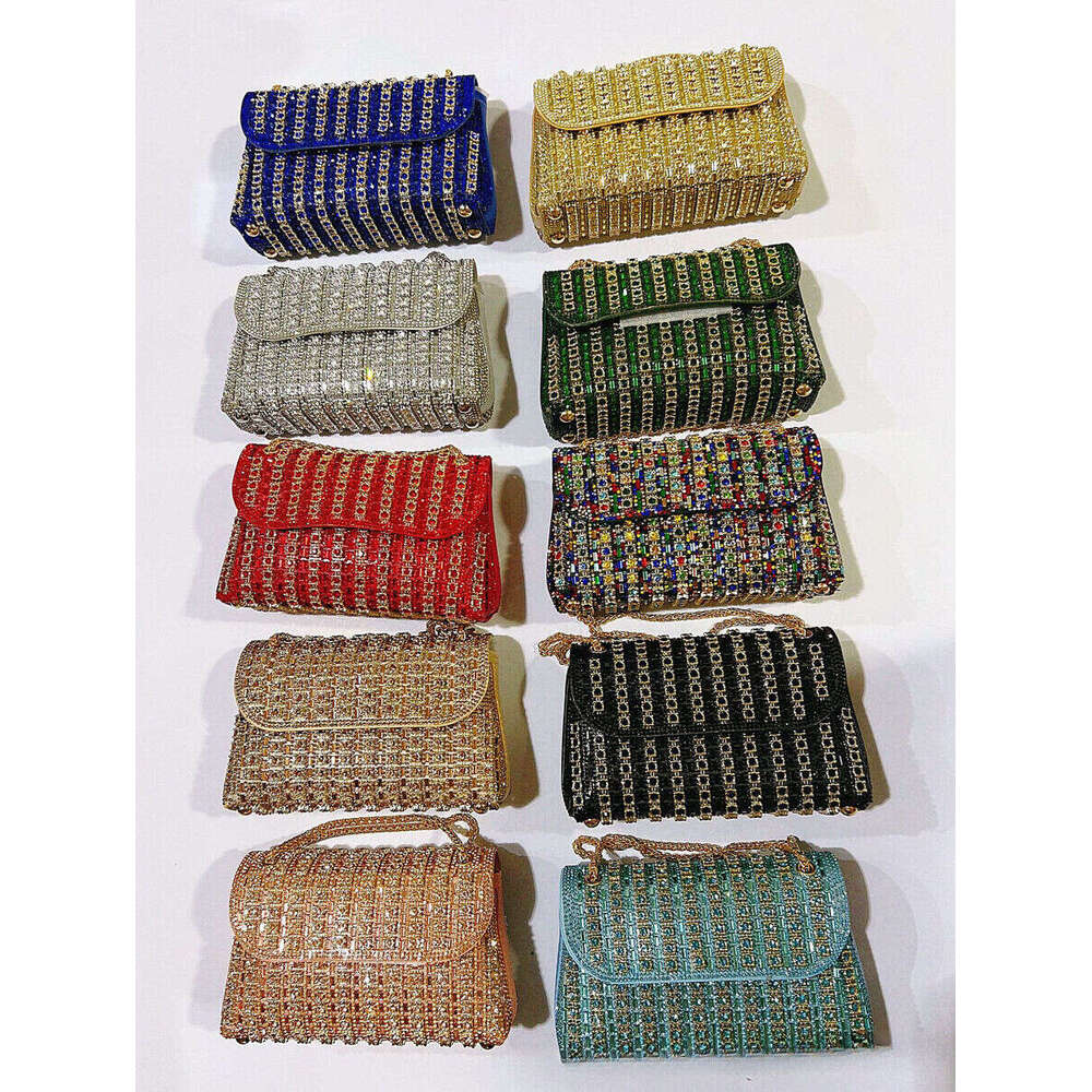 Banquet Bags Diamond-Studded Cheongsam Underarm Evening Women's Handbag Single Shoulder Designer Crossbody Handheld Bag