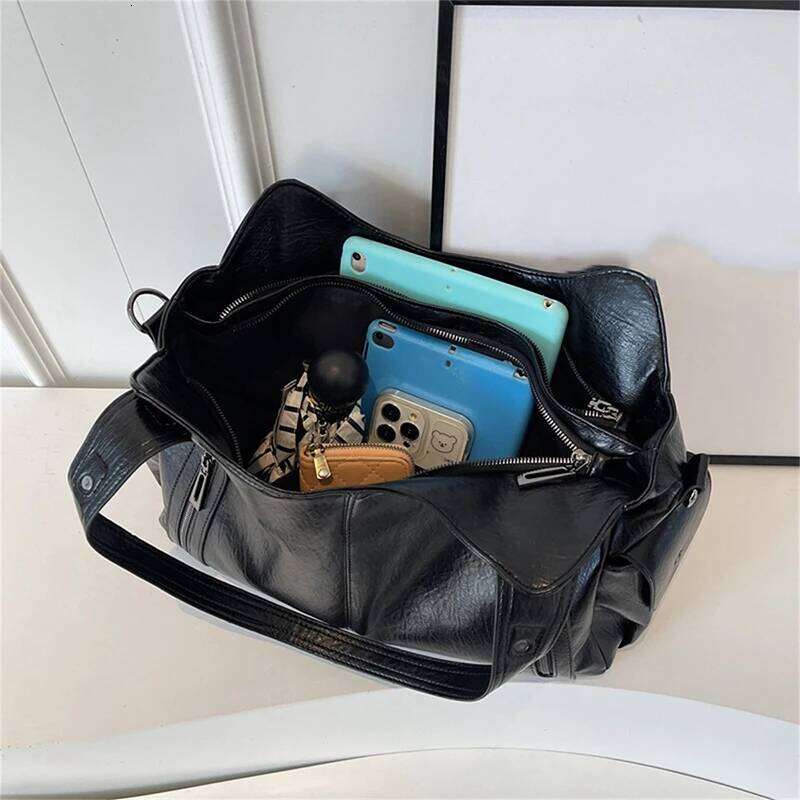 Soft Interior Compartment Shoulder High Quality Contrasting Colors Crossbody Bags for Women Fashion Pu Leather Handbags