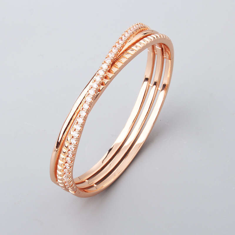 Gear Closed Spring Clasp No. 17 X Letter Bracelet Simple Unisex Jewelry