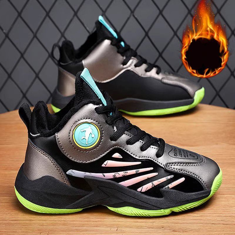 Children Basketball High Top Rubber Non-slip Field Training Sports Walkfashion for Kids Shoes Size 31 - 40 dh1922389