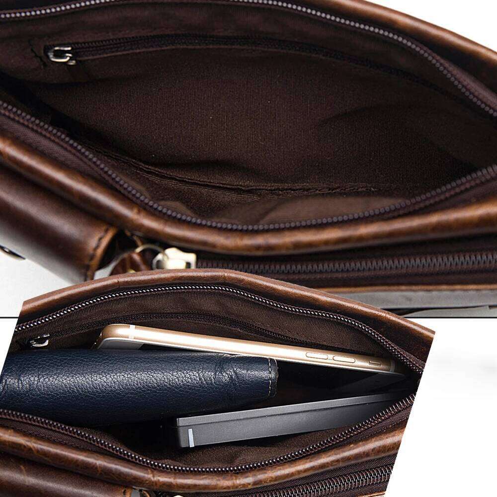 Phone Hip Banana Genuine Leather Belt Pouch Women's Waist Female Fanny Pack Travel Sport Bag