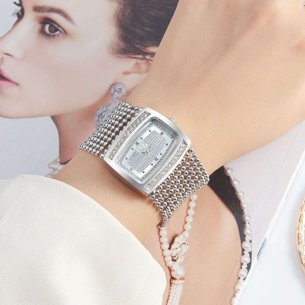 Luxury Women's Elegant Designer Diamond-Studded Creative Quartz Watch for Women