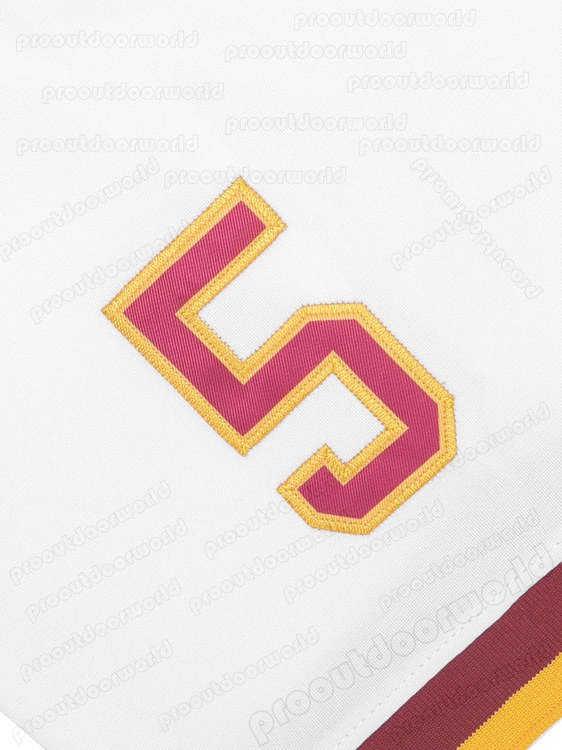 5 Jayden Daniels Personalized Wine Red/White Football Jersey 21 Sean Taylor 17 Terry McLaurin 4 Frankie Luvu Wagner Custom Nom and Num Embroidered Des