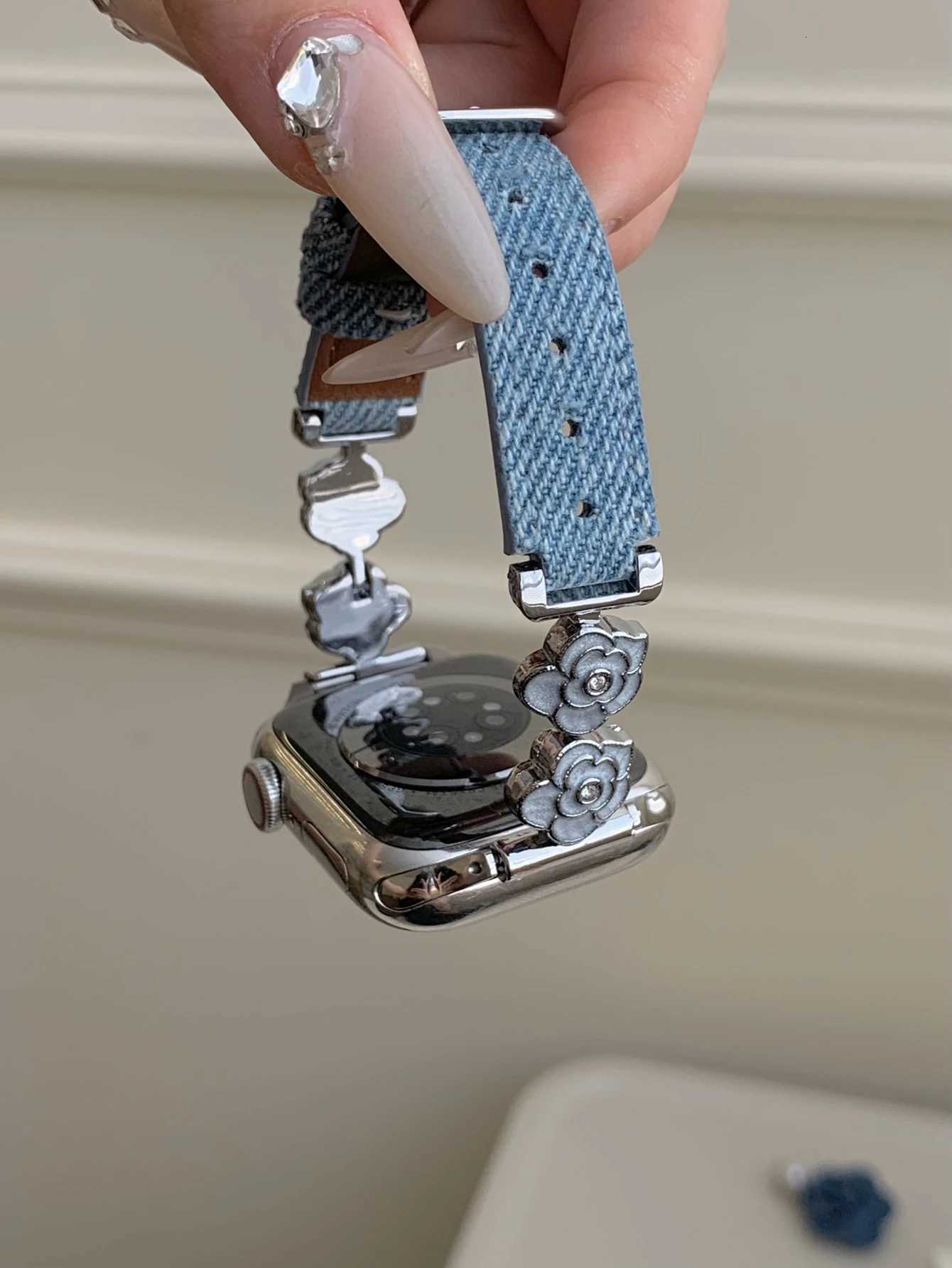 10/9/8/7/6/5/4/3 SE 38mm 40mm 41mm 42mm 44mm 45mm 46mm 49mm Metal Leather Loop Watch Band Strap Y250820