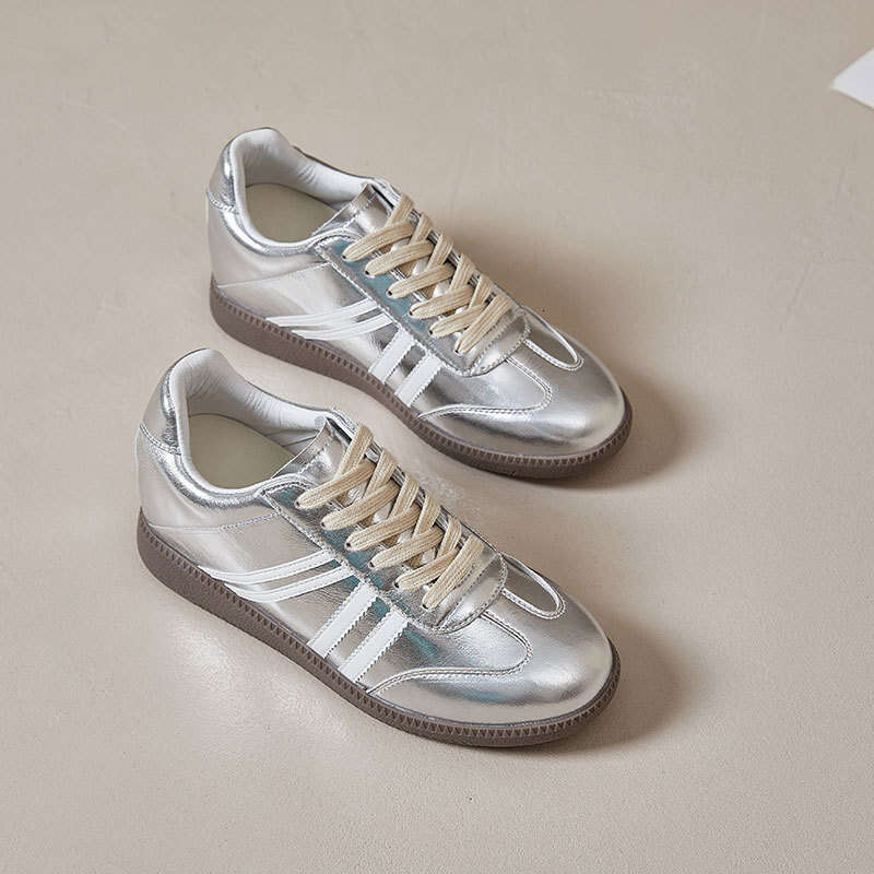 Inner Height Increase German Training for Women 2024 Summer and Autumn New Lightweight Thick-Soled Sports Sneakers Versatile Casual Forrest Gump Shoes