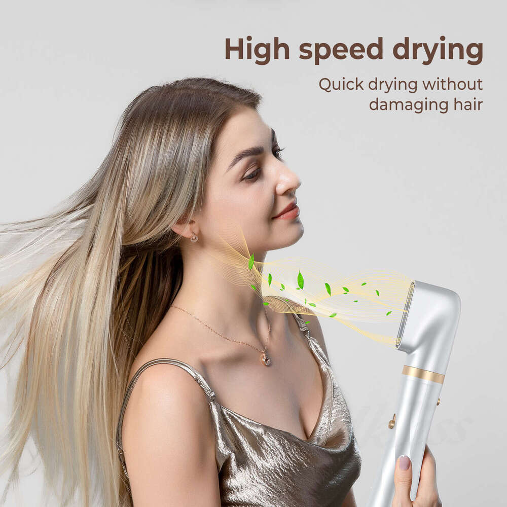 Hot Air Multi-Functional Curling Straightening Dual-Use Brush For Straight And Curly 5-In-1 Hair Dryer