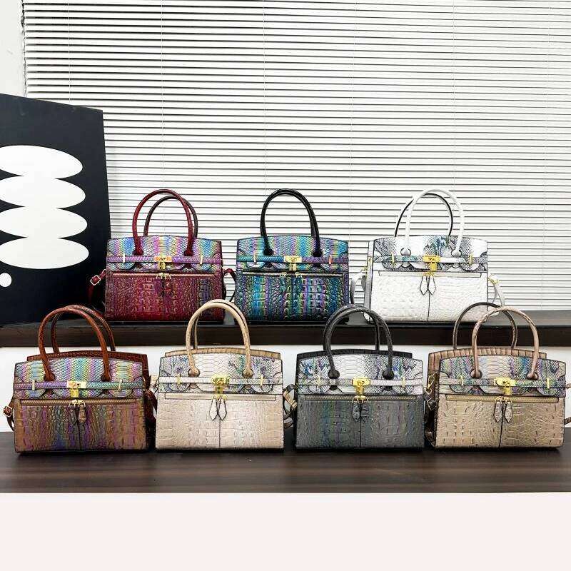 Classic Vintage Letter Tote Bag High-End Minimalist Crossbody Stylish Commuter Purse Women Fashion Leather Shopper