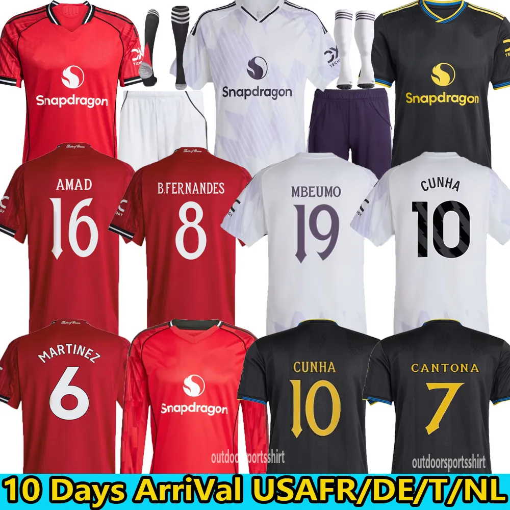 ONANA 23 24 25 26 soccer jerseys BRUNO FERNANDES RASHFORD football shirt 2025 2026 men kids kit MARTINEZ CASEMIRO ANTONY Garnacho Mount HOJLUND YORO MAINOO