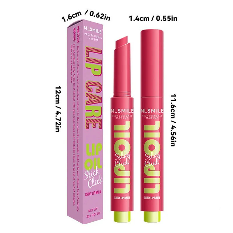 Mirror Glass Solid Lip Glaze Water Light Creamy Gloss 12Hr Moisturizing Tint Avocado Oil Balm Press Lipstick Cosmetic 250809