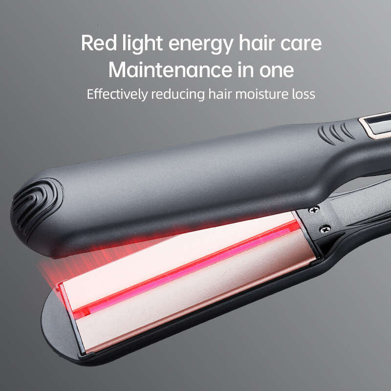 New Wide Plate Infrared Straightener Fast Heating Long-Lasting Styling Straightening Hair Clip Board Accepted