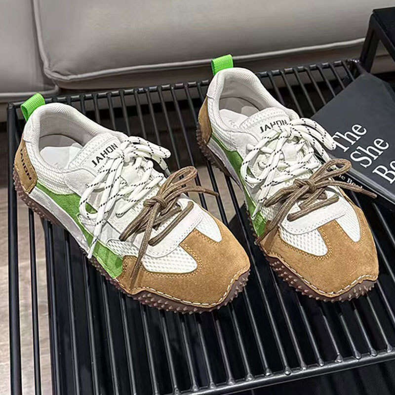 Celebrity Style Super Popular Dexun for Women 2025 New Summer Breathable Soft Sole Lightweight Non-Slip Forrest Gump Sports Shoes