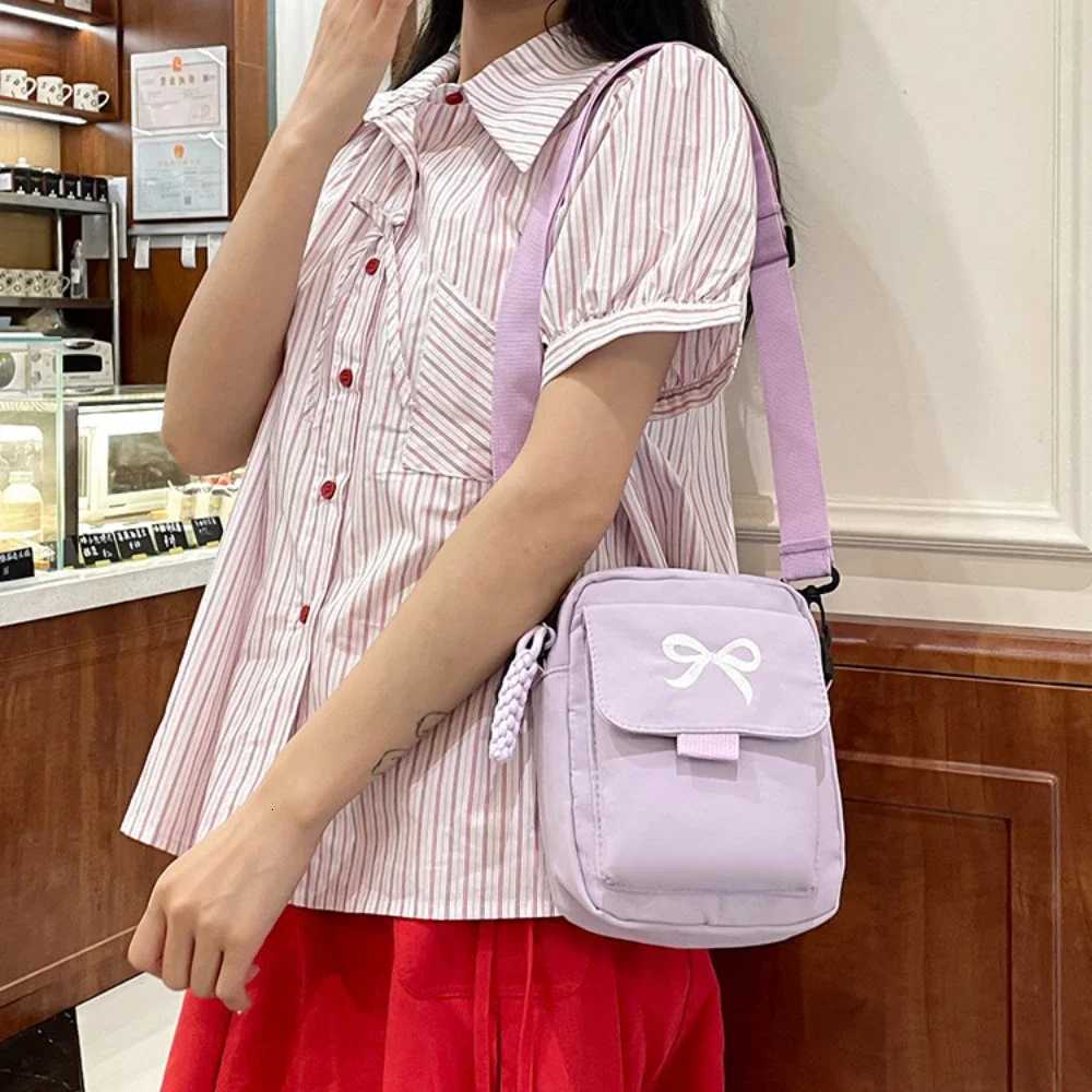 Women Bow Fashion Shoulder Bag Adjustable Strap Trendy Crossbody Bag Solid Color Daily Messenger Bag Purses and Handbags 2025 Y250819
