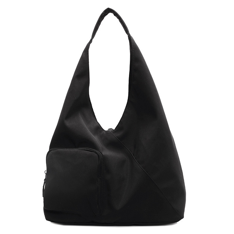 2025 Autumn Japanese style unprinted shoulder bag triangle bag large capacity crossbody bag commuting handbag women's canvas bag women's cro