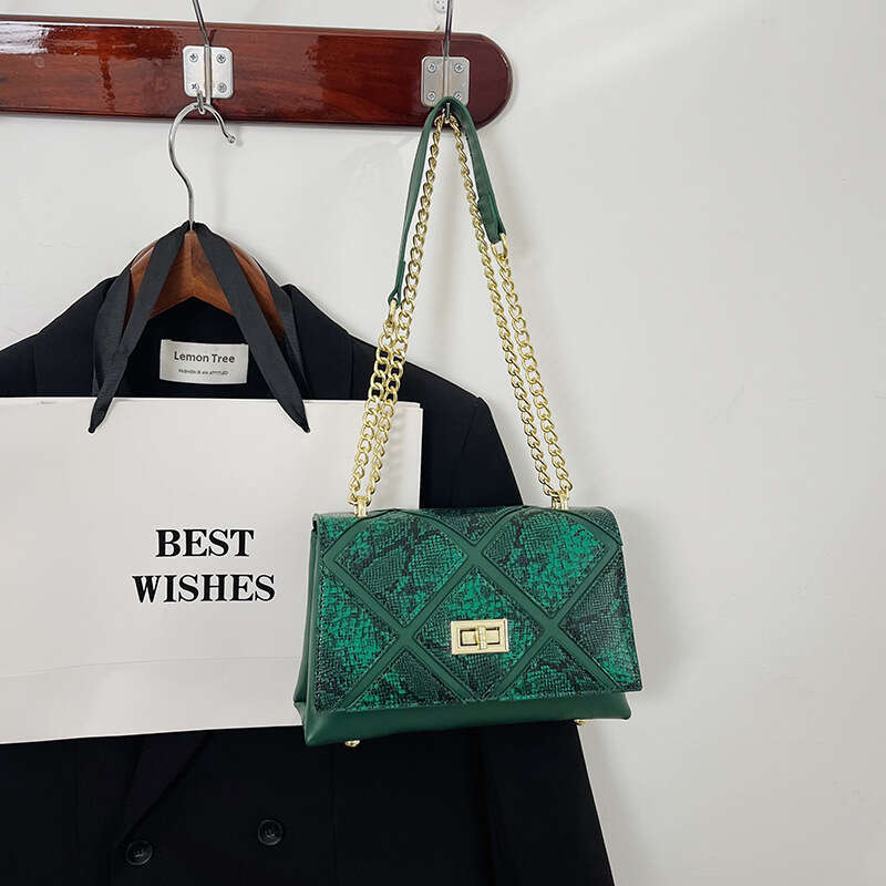 2025 Bags Designer New Snake Pattern Chain Fashion Single Shoulder Crossbody Small Bag for Women