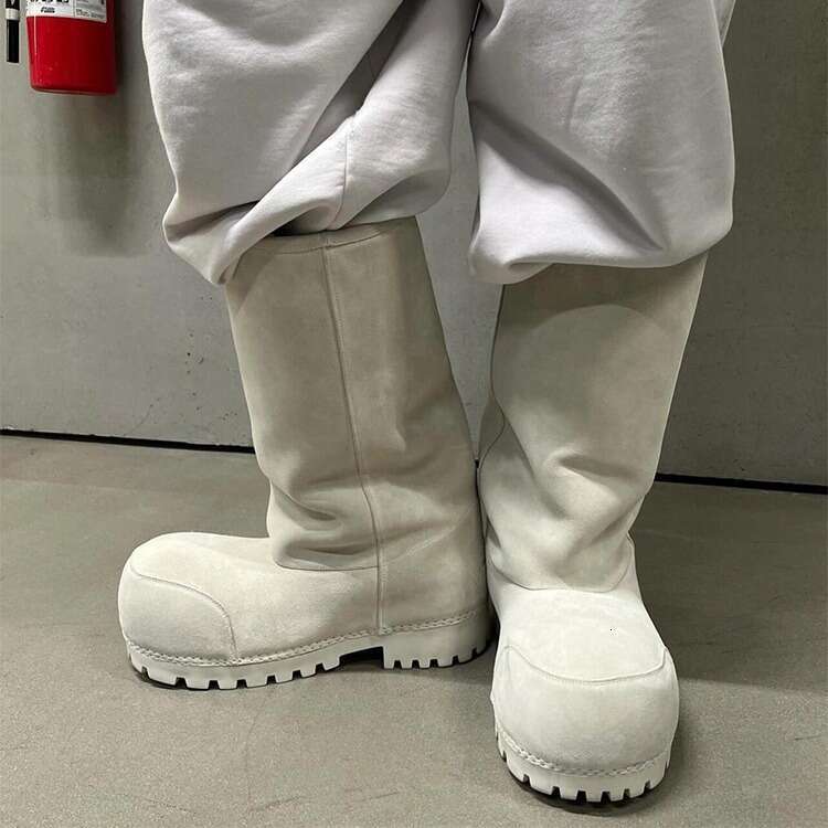 Wool Version Autumn Winter New Fashion High Tube Snow Women Sheepskin Thick Sole Non-Slip Long Northeast Cotton Boots