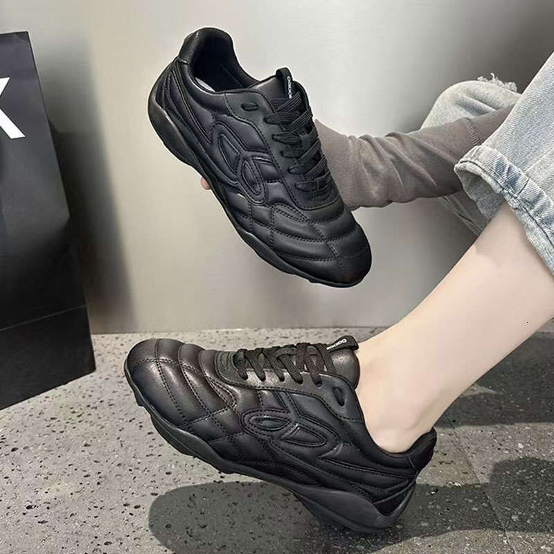 Celebrity Style Black Forrest Gump for Women Outdoor Summer Autumn Soft Sole Breathable Dad Shoes Niche Sports Racing