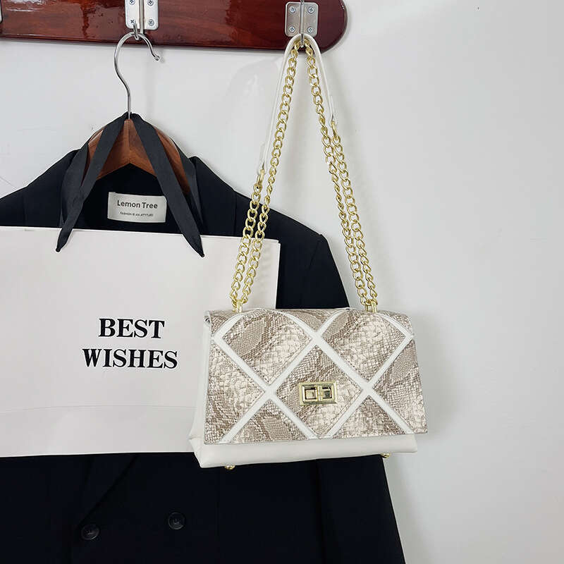 2025 Bags Designer New Snake Pattern Chain Fashion Single Shoulder Crossbody Small Bag for Women