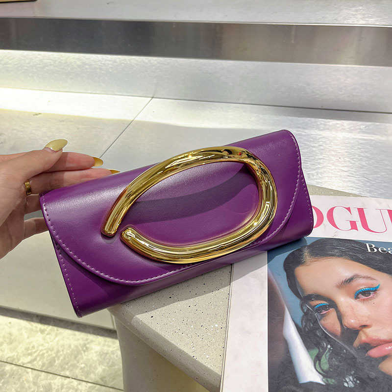 Fashionable Gold Handbag Spring New Hot-Selling Simple Textured Crossbody Bag Box Bag