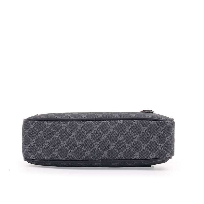 Designer square printed leather men's mini handbag shoulder bag crossbody bags sacoches hommes