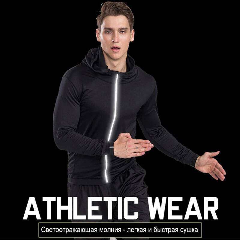 Men's Training Sportswear Set Gym Fiess Compression Sport Suit Jogging Tight Sports Wear Clothes