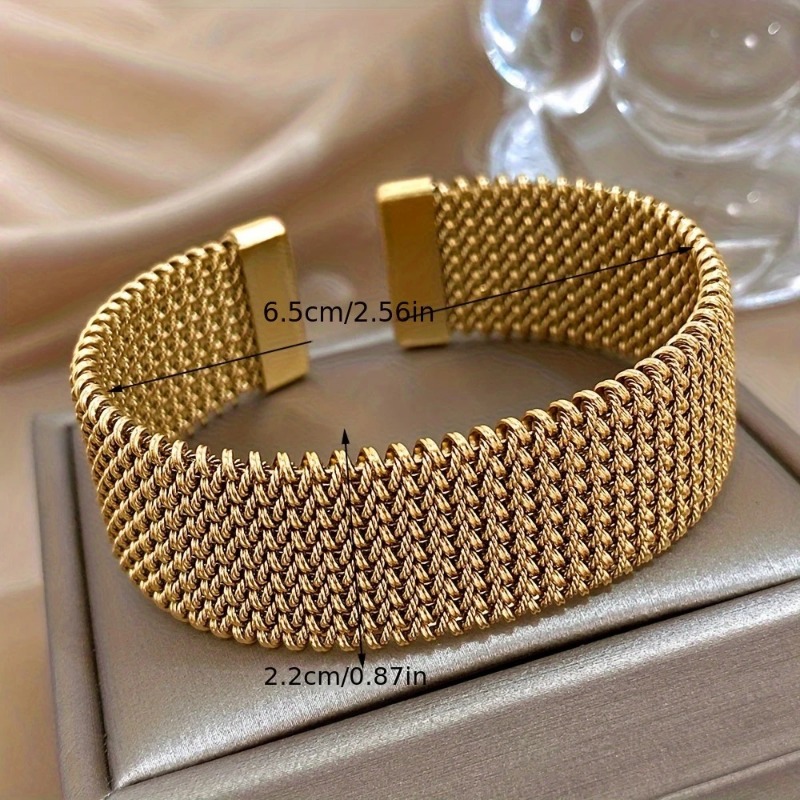 Titanium Steel Round Style Couples' Commuter Bracelet